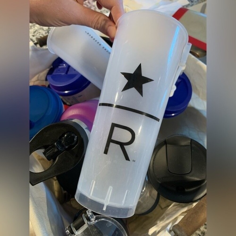 Starbucks Reserve venti cold cup. Used once In Chicago then displayed.